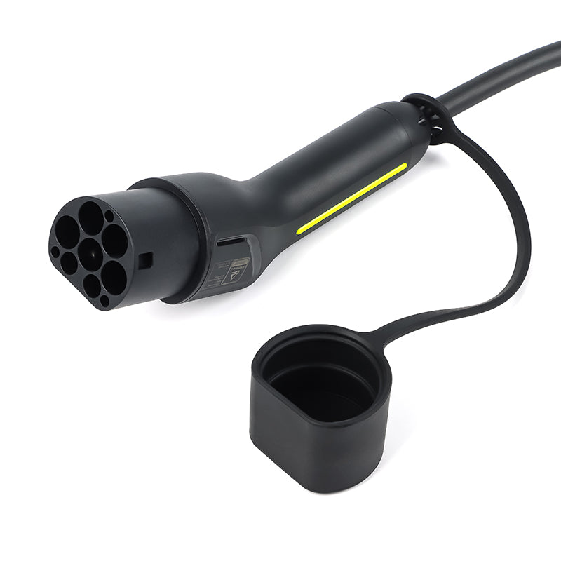 BlackCharge® Laadkabel Type 2 naar Type 2 Mennekes (Publieke laadpaal) - BlackCharge 3.7kW / 5 meter