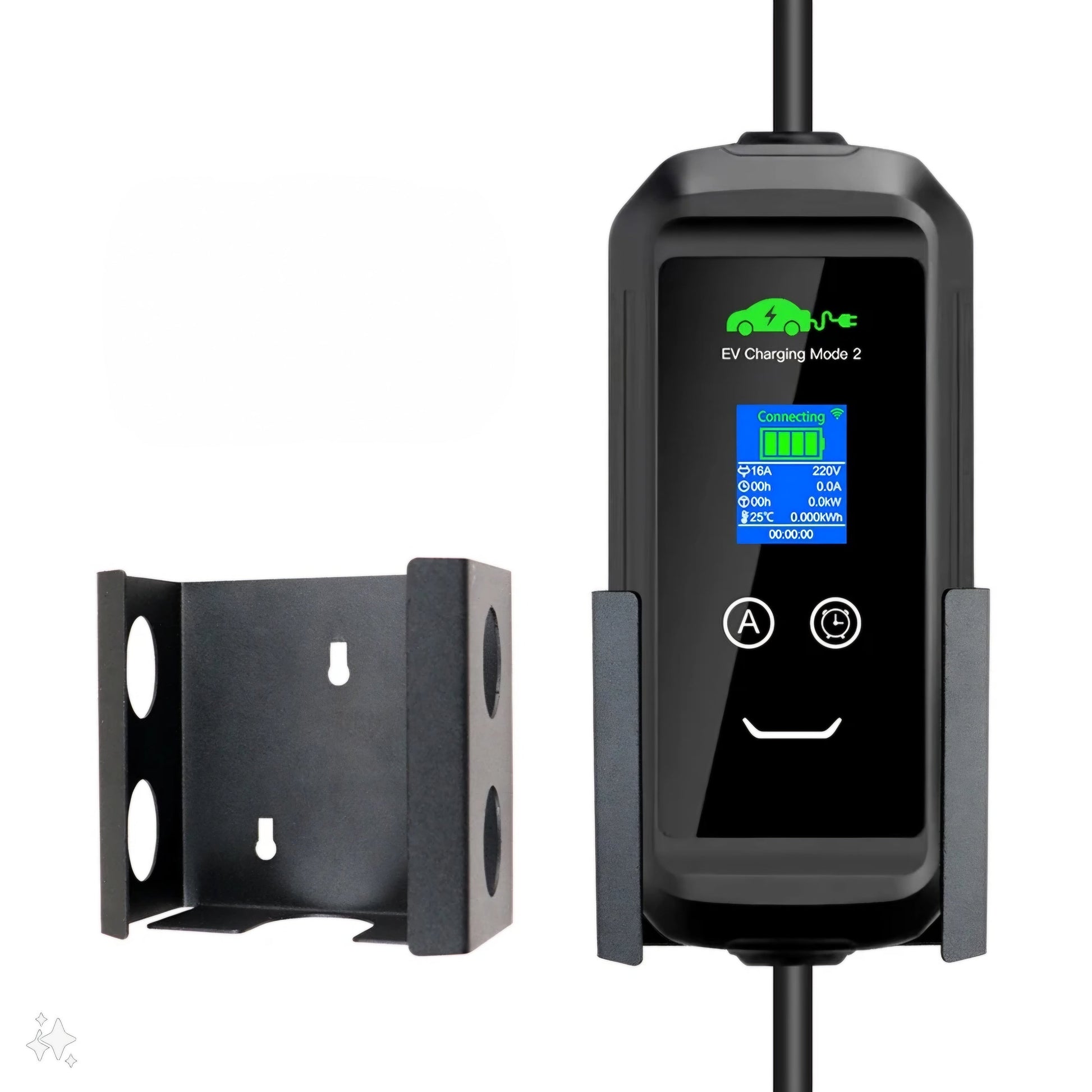 BlackCharge® laadkabel houder metaal 11x10.5x5.4cm - BlackCharge Default Title