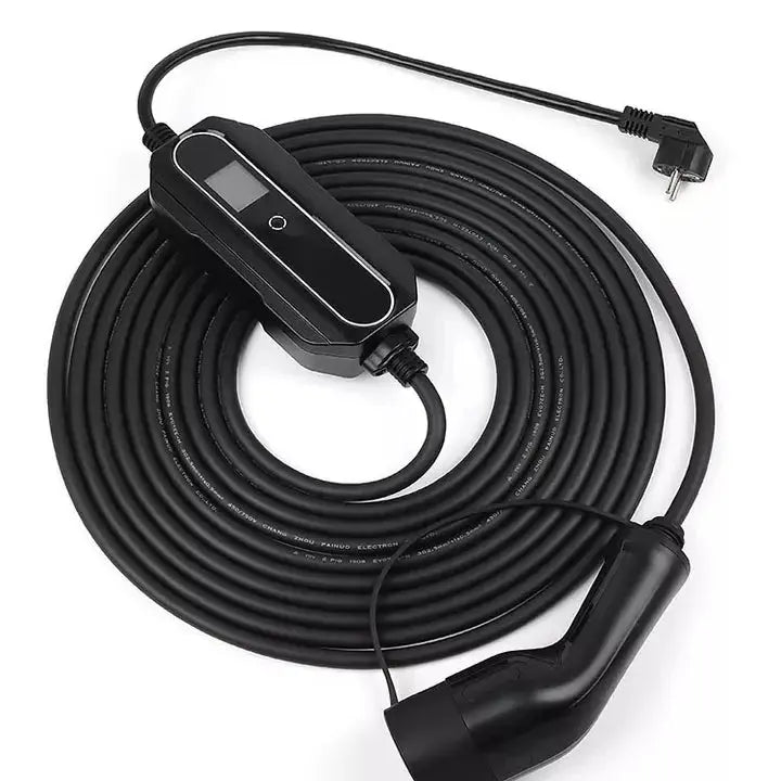 Laadkabel Type 2 naar Schuko met instelbaar laadvermogen tot 16A