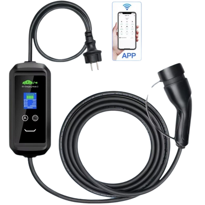 BlackCharge® Smart Mobiele Lader met App - Type 2