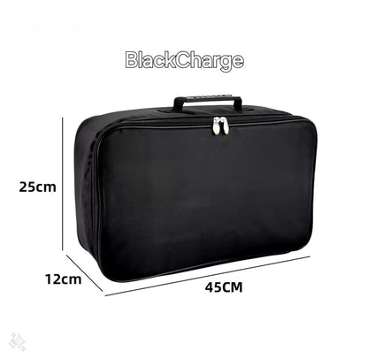 BlackCharge® laadkabel opbergtas (zwart) Small/Medium/Large - BlackCharge Medium (45x25x12cm)