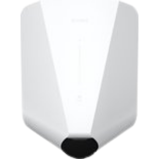 Witte front cover gemonteerd op laadstation voorkant