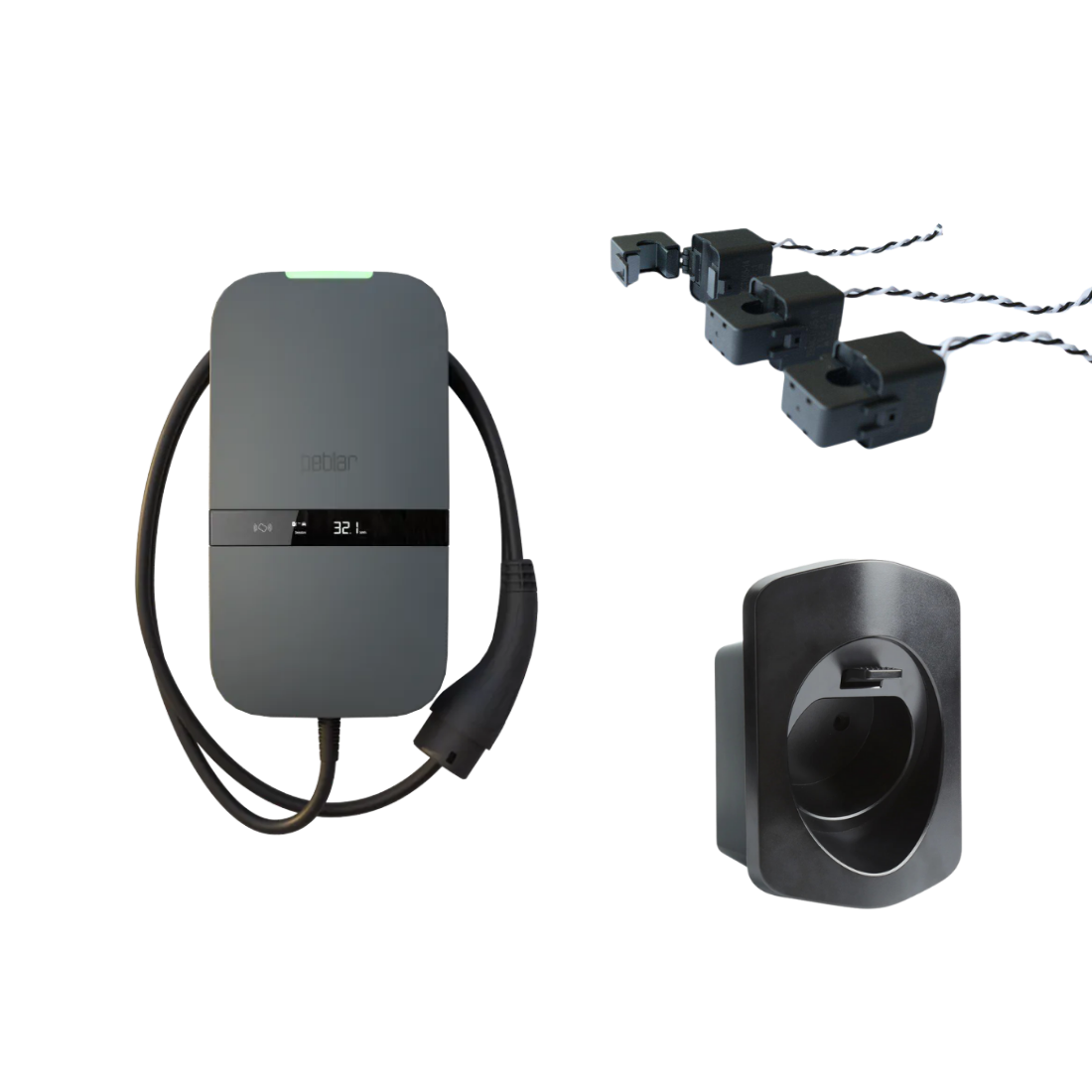 Peblar Home 11 kW Laadpaal met Vaste Kabel (HomeWizard Ready)