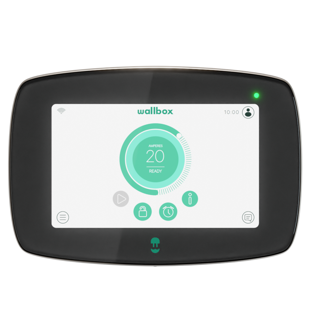 Wallbox Commander 2 EV-lader | 7,4kW of 22kW met 5m Type 2 kabel